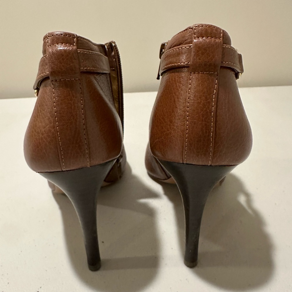 Brown Leather Ankle Boots - Picture 2 of 11